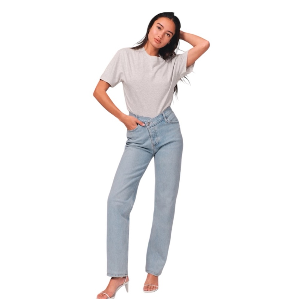 Abercrombie & Fitch‎ Women’s The Dad High Rise Curve Love Jeans New w/tags Sz 27